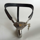 Мужской пояс верности металлический Silicoliner cock cage  photo 2