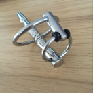 Кольца с расширителем уретры. Нержавеющая сталь. 7 см. photo 3