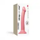Насадка для страпону Strap-On-Me Mono Density Dildo Rose M, діам. 3,3 см, одношаровий силікон, гнучк photo 4