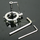 Кольцо на пенис стальное с расширителем для уретры photo 2