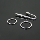 Расширитель уретры из нержавеющей стали, 42 мм, 2 кольца photo 4