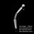 Катетер уретральный из нержавеющей стали изогнутый photo 1