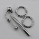 Катетер уретральный из нержавеющей стали и кольцами photo 1