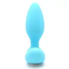 Вібропробка і масажер простати 2в1 KISTOY Gordon Blue з пультом ДК, гнучка ніжка photo 6