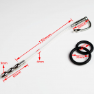 Катетер уретральный из нержавеющей стали и силикона для мужчин 20 ШТ. photo 3