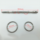 Катетер уретральный с шариками из нержавеющей стали для мужчин 130 мм photo 1