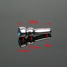 Расширитель для уретры из нержавеющий стали со стразом, 48 мм photo 3