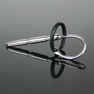 Расширитель для уретры из нержавеющий стали с силиконовым кольцом, 8*80 мм photo 1