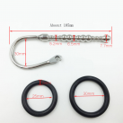 Катетер уретральный из нержавеющей стали с кольцом для мужчин 105 мм  photo 1