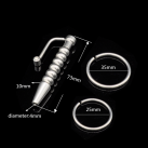 Катетер для уретры из нержавеющий стали, 10*73 мм photo 1