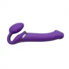 Безремінний страпон з вібрацією Strap-On-Me Vibrating Violet L, діам. 3,7 см, пульт ДК, регульований photo 6