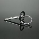 Катетер уретральный из нержавеющей стали и силиконовым кольцом для мужчин 8*80 мм  photo 2