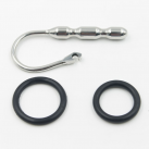 Расширитель для уретры из нержавеющий стали с силиконовым кольцом photo 3