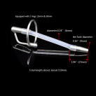 Расширитель уретры. Нержавеющая сталь, силикон. photo 3