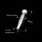 Расширитель уретральный из нержавеющей стали для мужчин 10*65 мм  photo 1