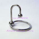 Катетер уретральный из нержавеющей стали с шариками и кольцом для мужчин  photo 1