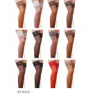 Чулки Passion ST003 5 графитовые, классические, на ажурной силиконовой резинке photo 3