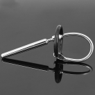 Катетер уретральный из нержавеющей стали из силиконовым кольцом для мужчин  photo 2