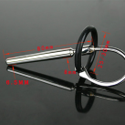 Катетер уретральный из нержавеющей стали из силиконовым кольцом для мужчин  photo 3