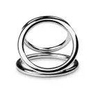 Потрійне ерекційне кільце Sinner Gear Unbendable – Triad Chamber Metal Cock and Ball Ring – Large photo 3