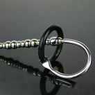 Расширитель для уретры с бусинами из нержавеющий стали, силиконовое кольцо photo 4