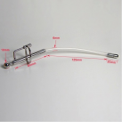 Расширитель для уретры из силикона с металлической насадкой и кольцом photo 1