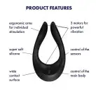 Вібратор для пар Satisfyer Endless Joy Black, 3 незалежні мотори, багатофункціональний photo 3