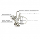 Катетер уретральный из нержавеющей стали с кольцом для мужчин  photo 4