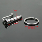 Катетер-мини уретральный из нержавеющей стали с кольцами для мужчин  photo 3