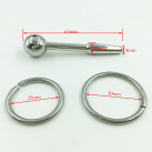 Катетер уретральный из нержавеющей стали с большим кольцом для мужчин 63 мм photo 1