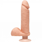 Фалоімітатор Doc Johnson The D - Perfect D - Vibrating 8 Inch With Balls photo 1