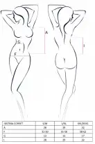 Сексуальный корсет Passion Erotic Line JUSTINA CORSET black photo 3