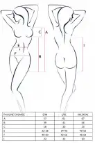 Пеньюар с кружевом Passion Erotic Line PAULINE CHEMISE black photo 3