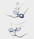 Анатомічний вібратор для обох партнерів Gpop - Royal Blue photo 8