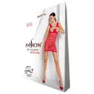 Бодістокінг-сукня з відкритими грудями Passion BS092 red photo 4