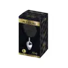 Металева анальна пробка Кролячий хвостик Alive Fluffy Plug L Black, діаметр 3,9 см photo 2