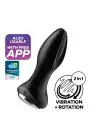 Анальная смарт вибропробка с жемчужным массажем Satisfyer Rotator Plug 2+ Black photo 8