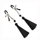 Затискач для сосків Art of Sex - Nipple clamps Black Tassels photo 2