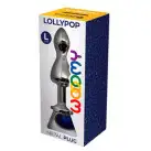 Металева анальна пробка Wooomy Lollypop Double Ball Metal Plug Blue L діаметр 3,5 см, довжина 10,5см photo 3
