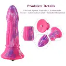 Фалоімітатор для секс-машин Hismith 10.3″ Silicone Monster Dildo Series, система кріплення KlicLok т photo 2