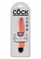 Вибромассажер King Cock 6 Vibr Stiffy Flesh, 17,8х4,2 см photo 3