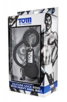 Анальный шарик Tom of Finland Silicone Cock Ring with Heavy Anal Ball photo 3