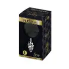 Металева анальна пробка Кролячий хвостик Alive Fluffy Twist Plug L Black, діаметр 3,8 см photo 3