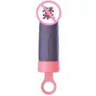 Вібратор CuteVibe Teddy Pink (Black Dildo), реалістичний вібратор під виглядом морозива photo 3