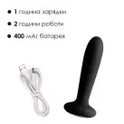 Анальна пробка з вібрацією та підігрівом, пульт ДК Svakom Primo Black photo 5