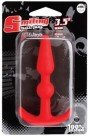 Анальний корок SMILING SILICONE BUTT PLUG, червоний photo 2