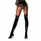 Колготки з ефектом панчох на підв'язках Passion TI112 nero-gold 3/4 (60/20 den) photo 2