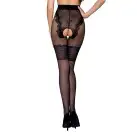 Колготки з відкритим доступом, ажурні трусики та підв‘язки TIOPEN 013 black 5 (20/40 den) — Passion photo 2