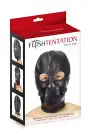 Капюшон з кляпом для БДСМ Fetish Tentation BDSM hood in leatherette with removable gag photo 3