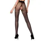 Колготки с открытым доступом, имитация чулок TIOPEN 014 black 5 (20 den) — Passion photo 2